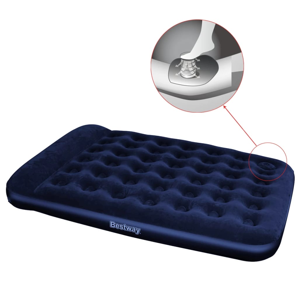 Bestway pelyhesített gumimatrac beépített lábpumpával 203 x 152 x 28 cm