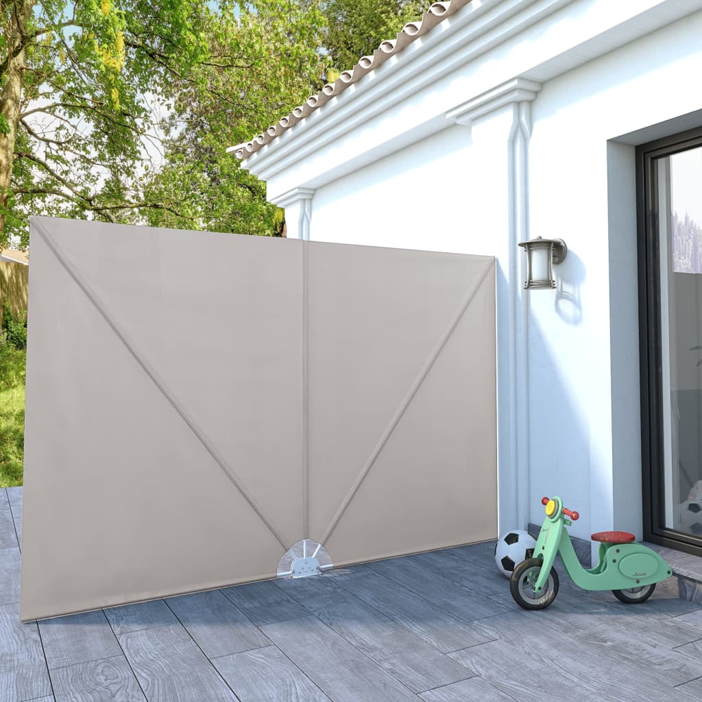 vidaXL krémszínű összecsukható terasz oldalárnyékoló 300 x 200 cm