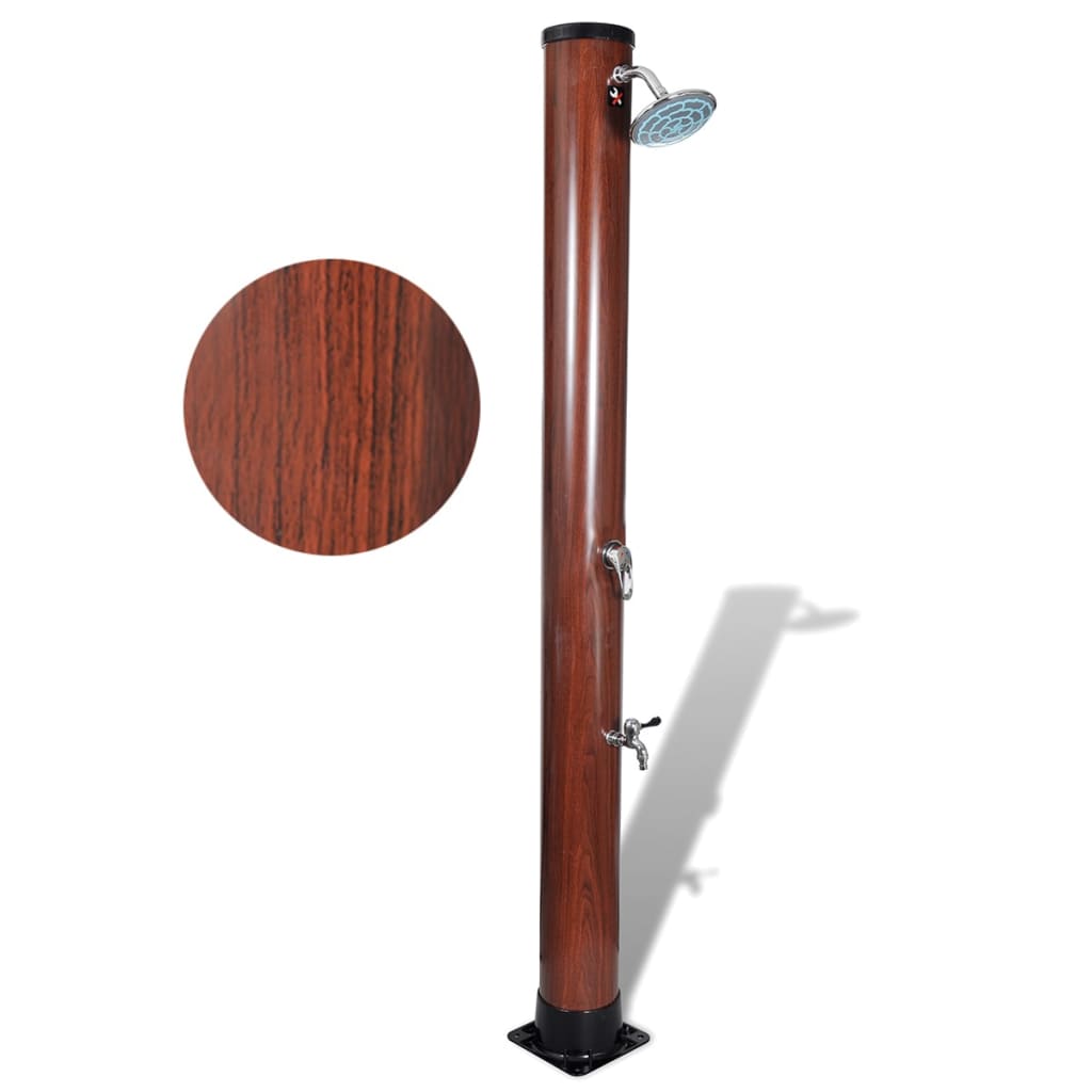 1,96 m Medence napelemes zuhany Faux fa