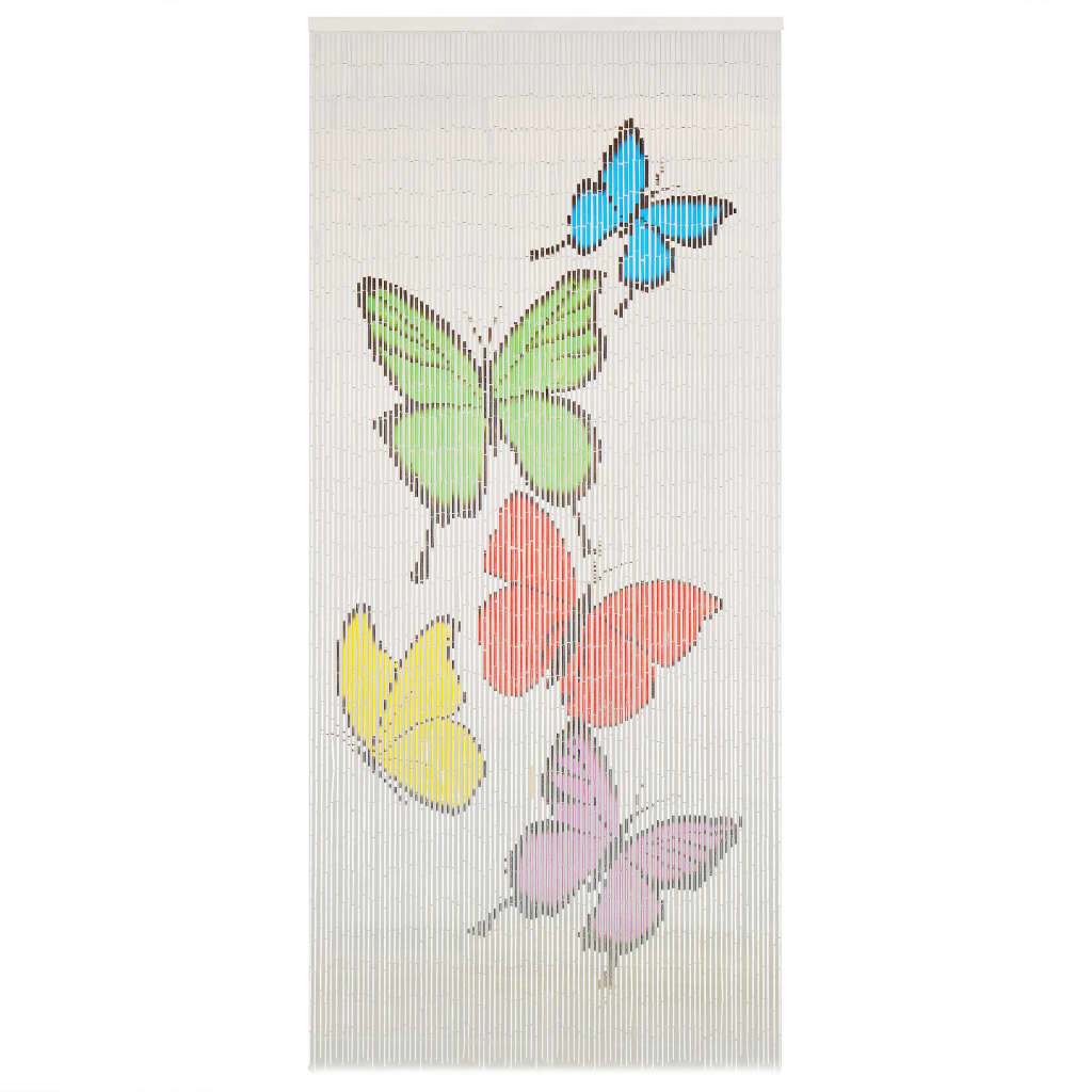 vidaXL bambusz szúnyogháló ajtófüggöny 90 x 200 cm
