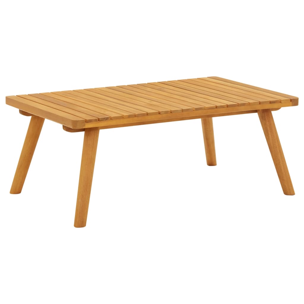 vidaXL tömör akácfa kerti dohányzóasztal 90 x 55 x 35 cm