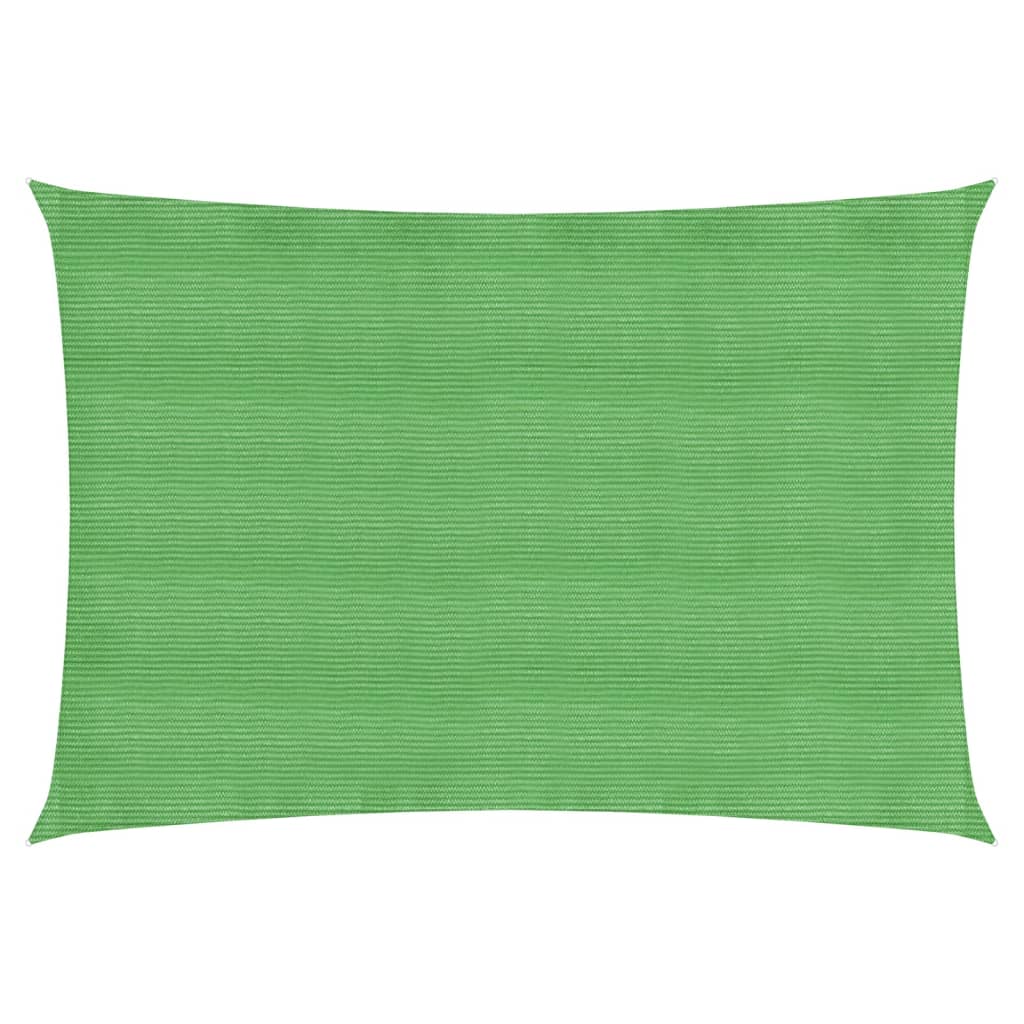 vidaXL világoszöld HDPE napvitorla 160 g/m² 3 x 5 m