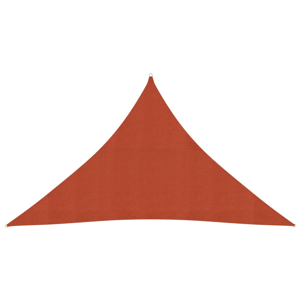 vidaXL terrakotta színű HDPE napvitorla 160 g/m² 3 x 3 x 4,2 m