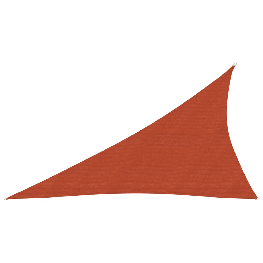vidaXL terrakotta HDPE napvitorla 160 g/m² 3 x 4 x 5 m