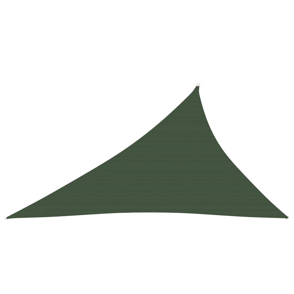 vidaXL sötétzöld HDPE napvitorla 160 g/m² 3 x 4 x 5 m