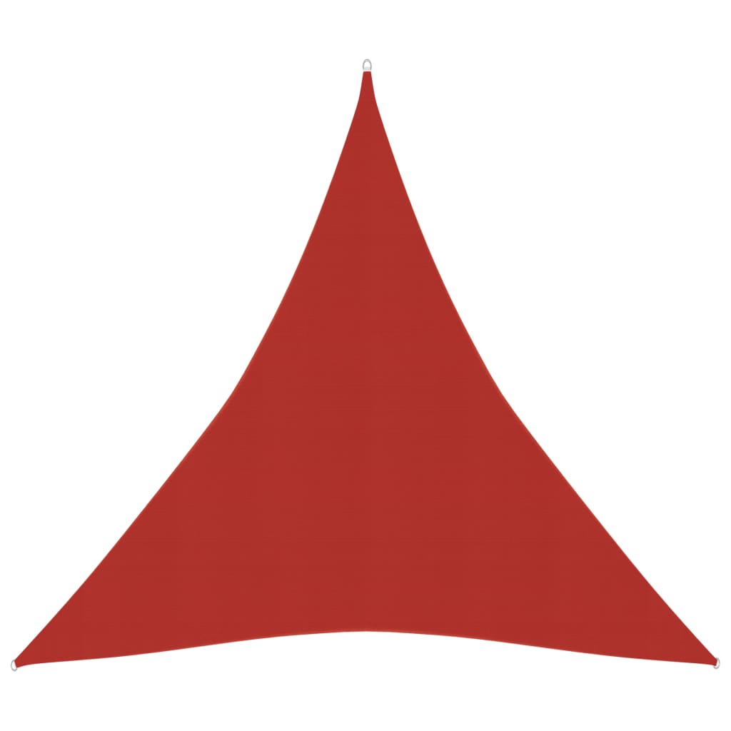 vidaXL piros HDPE napvitorla 160 g/m² 5 x 7 x 7 m