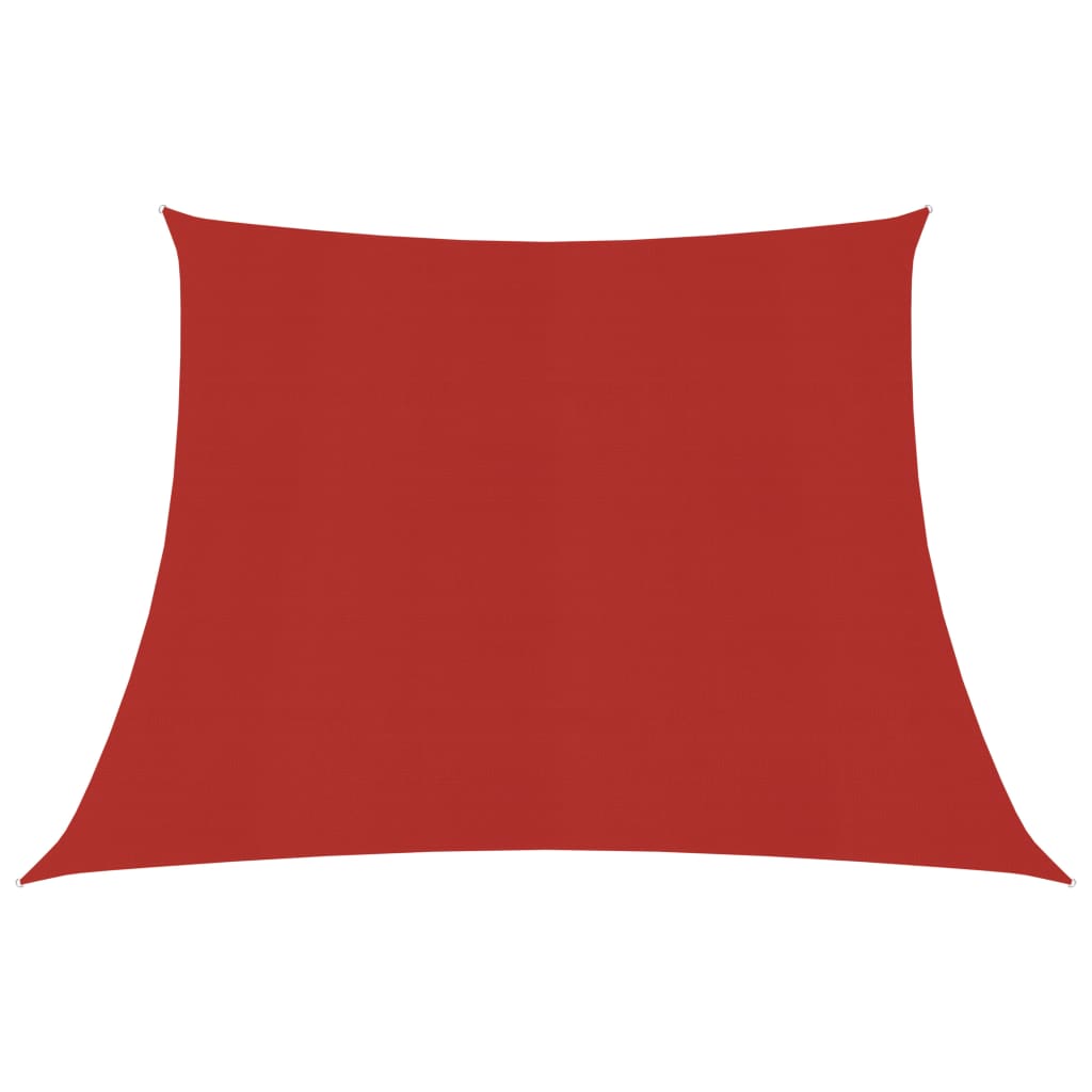 vidaXL piros HDPE napvitorla 160 g/m² 4/5 x 4 m