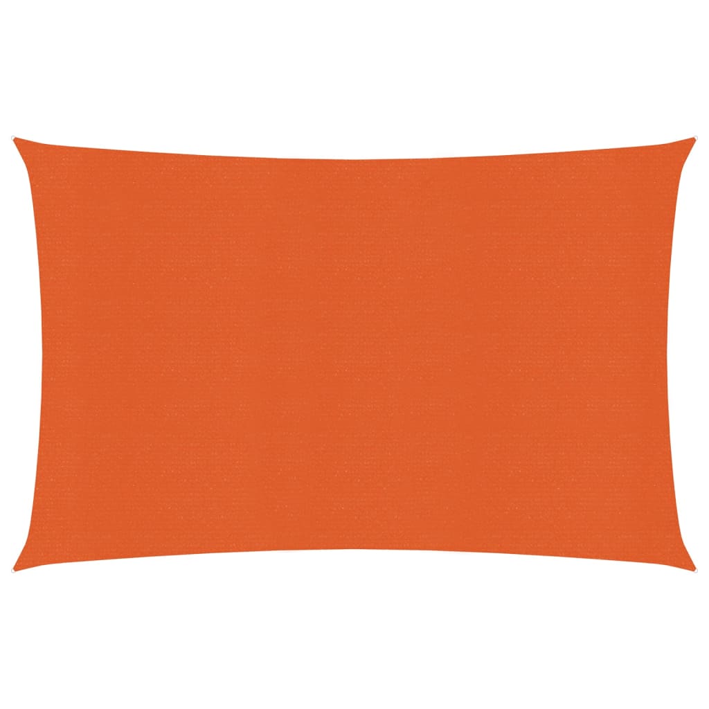 vidaXL narancssárga HDPE napvitorla 160 g/m² 2 x 3,5 m