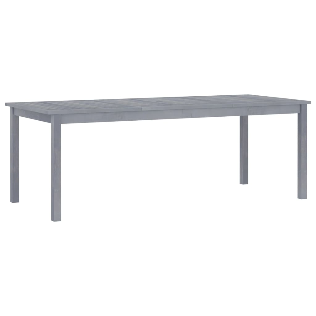 vidaXL tömör akácfa kerti étkezőasztal 215 x 90 x 74 cm