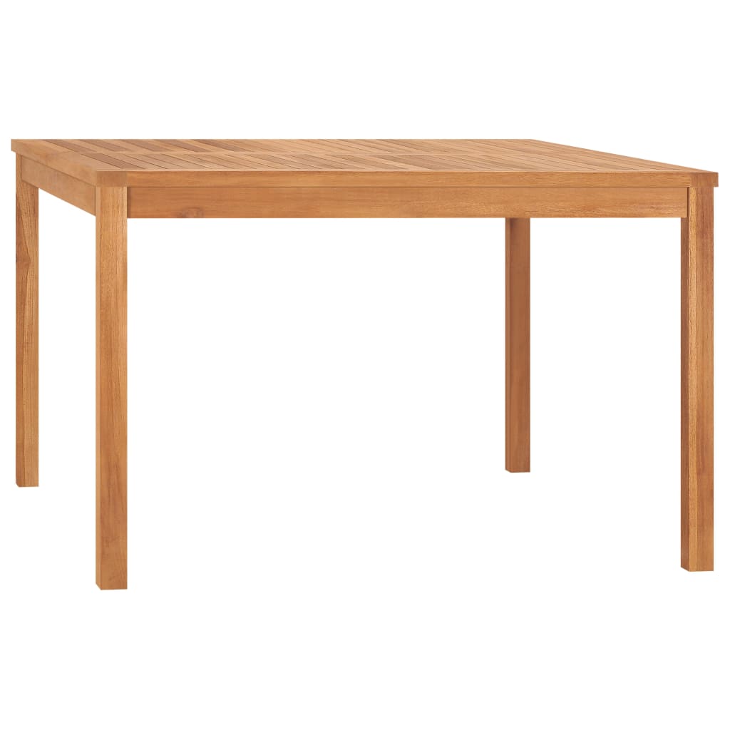 vidaXL tömör tíkfa kerti étkezőasztal 120 x 120 x 77 cm
