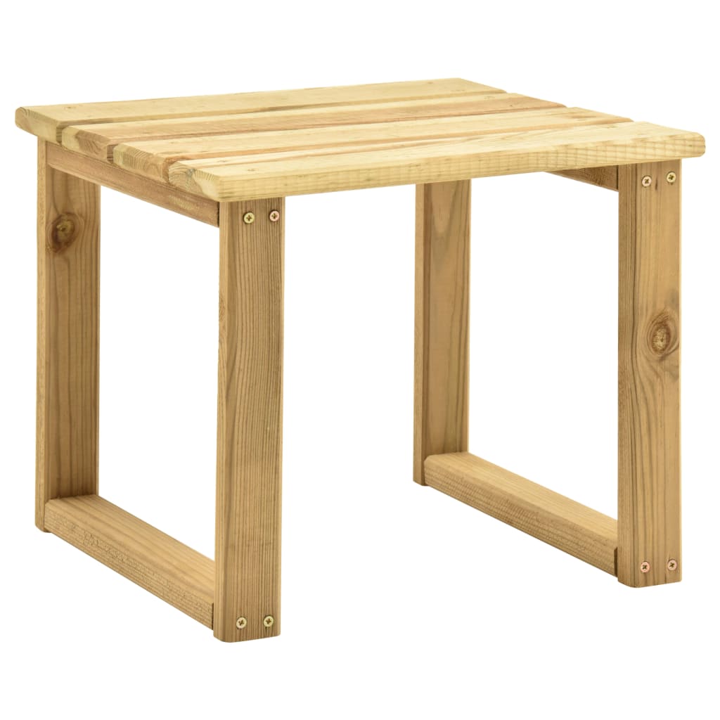 vidaXL impregnált fenyőfa napozóágy-asztal 30 x 30 x 26 cm