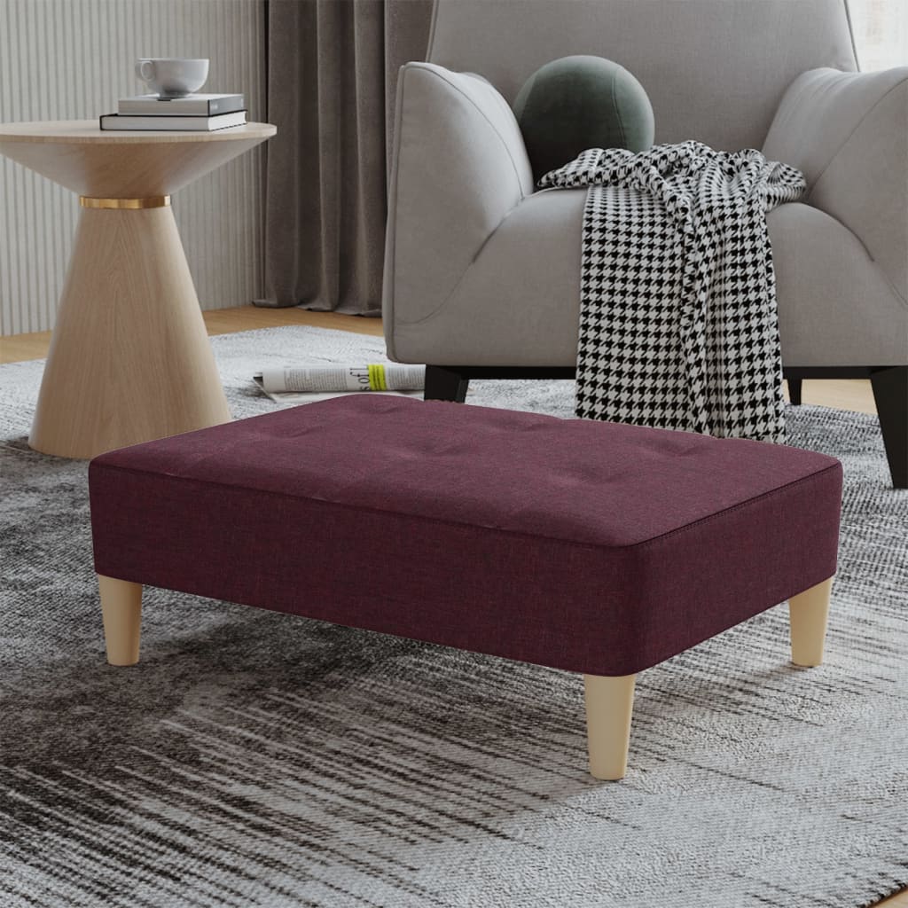 vidaXL lila szövet lábzsámoly 78 x 56 x 32 cm