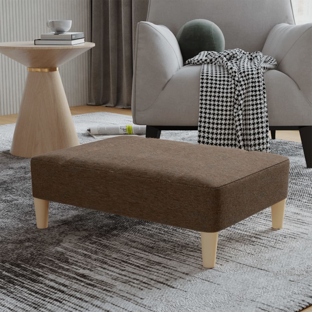 vidaXL barna szövet lábzsámoly 78 x 56 x 32 cm