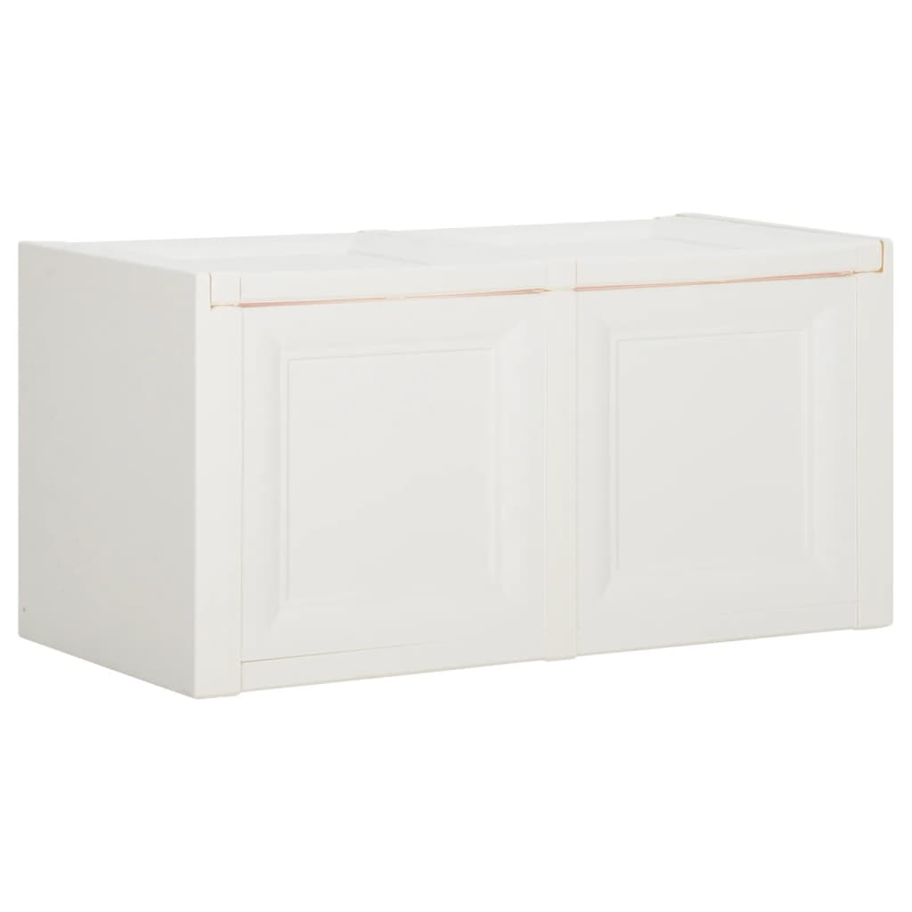 vidaXL angórafehér párnatároló láda 86 x 40 x 42 cm 85 L