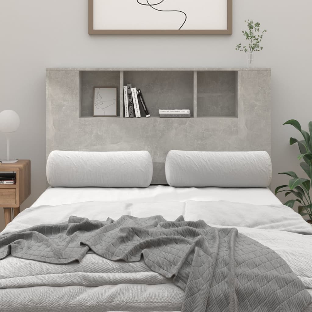 vidaXL betonszürke áthidaló szekrény 120 x 18,5 x 104,5 cm