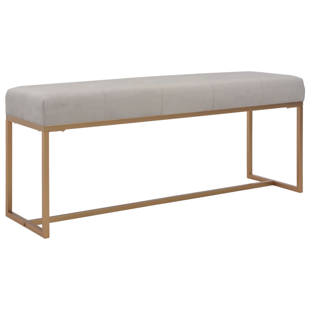 vidaXL szürke bársonypad 120 cm