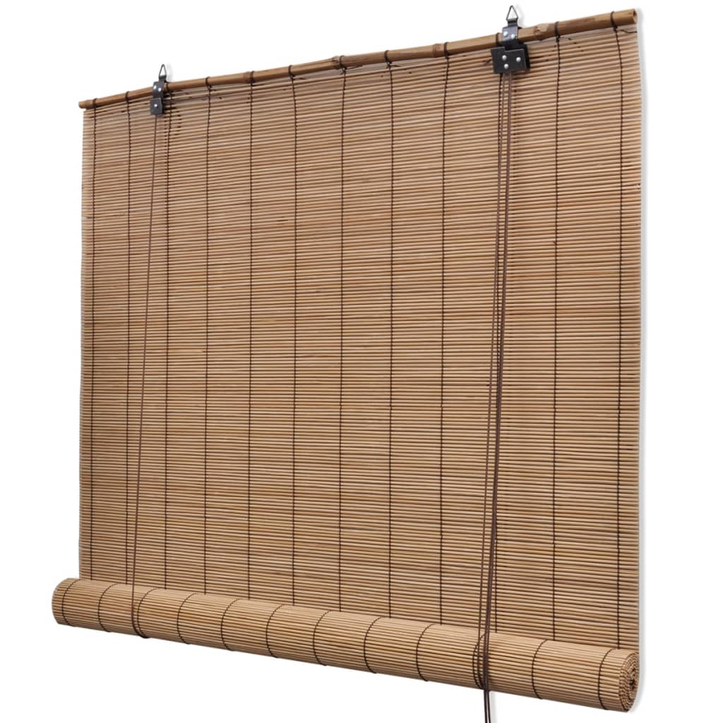 Brown Bamboo Roller Blind