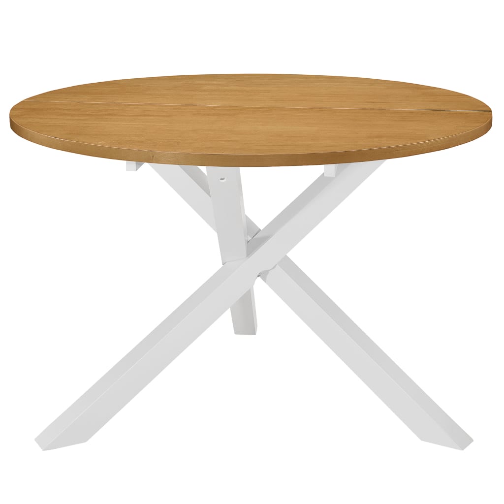 vidaXL fehér MDF étkezőasztal 120 x 75 cm