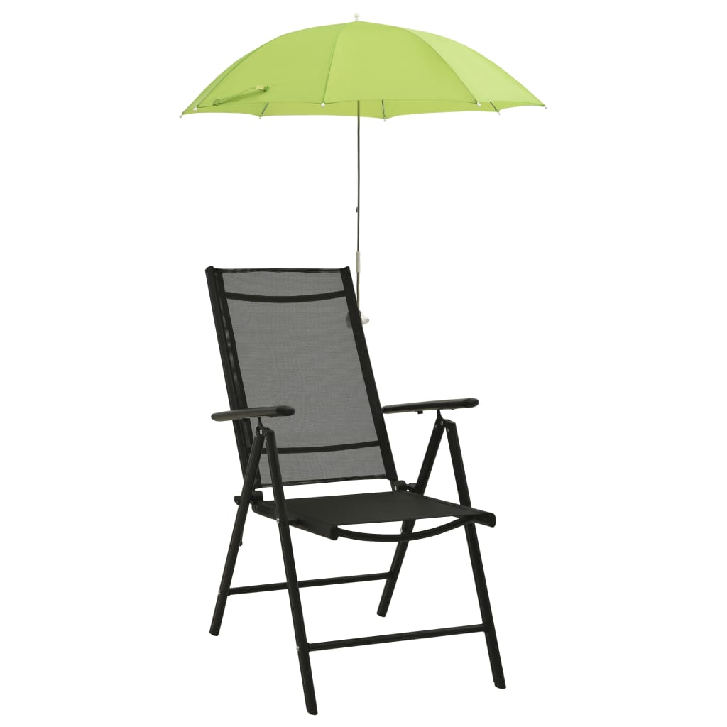 vidaXL 2 db zöld napernyő kempingszékhez 105 cm
