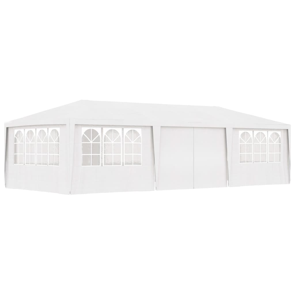 vidaXL fehér rendezvénysátor oldalfalakkal 4 x 9 m 90 g/m²