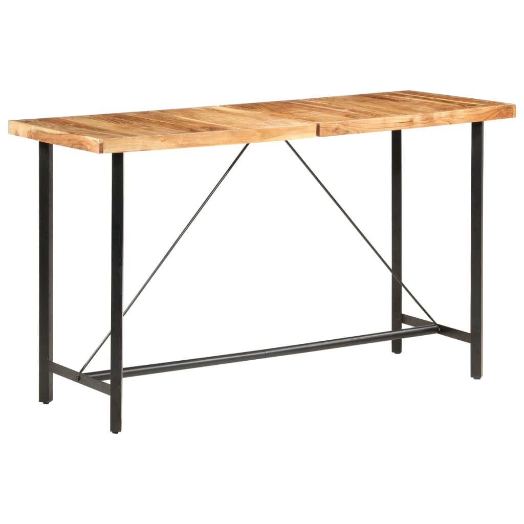 vidaXL tömör akácfa bárasztal 180 x 70 x 107 cm