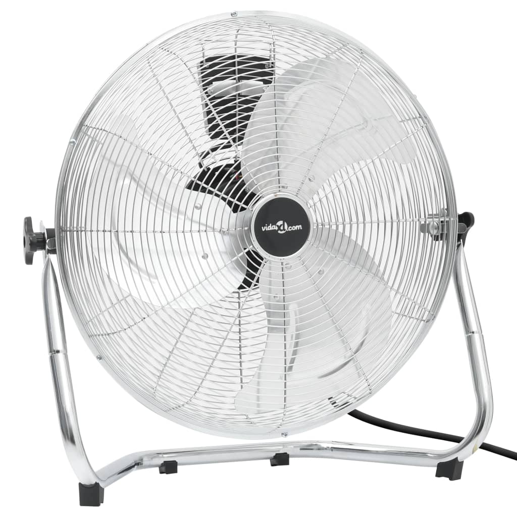 vidaXL 3 sebességes króm padlóventilátor 55 cm 100 W