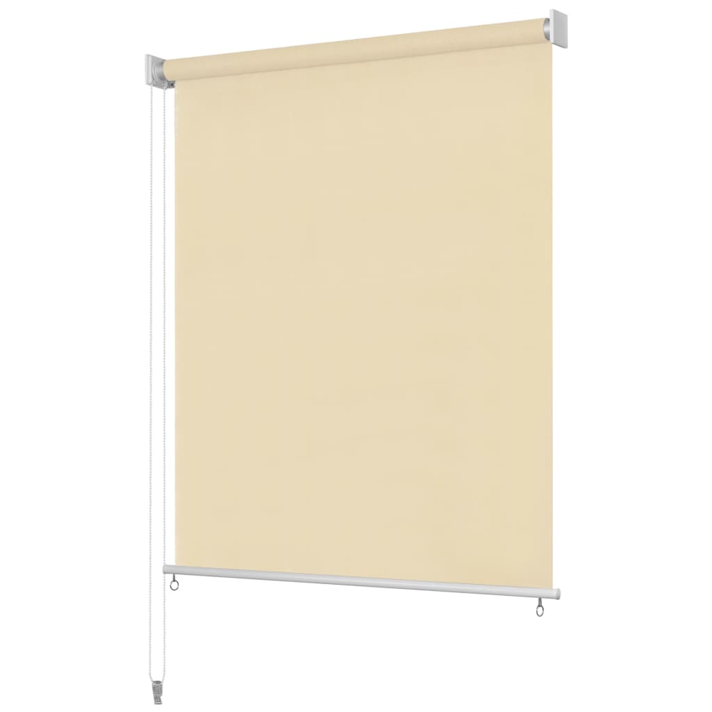 vidaXL krémszínű kültéri HDPE roló 80 x 230 cm