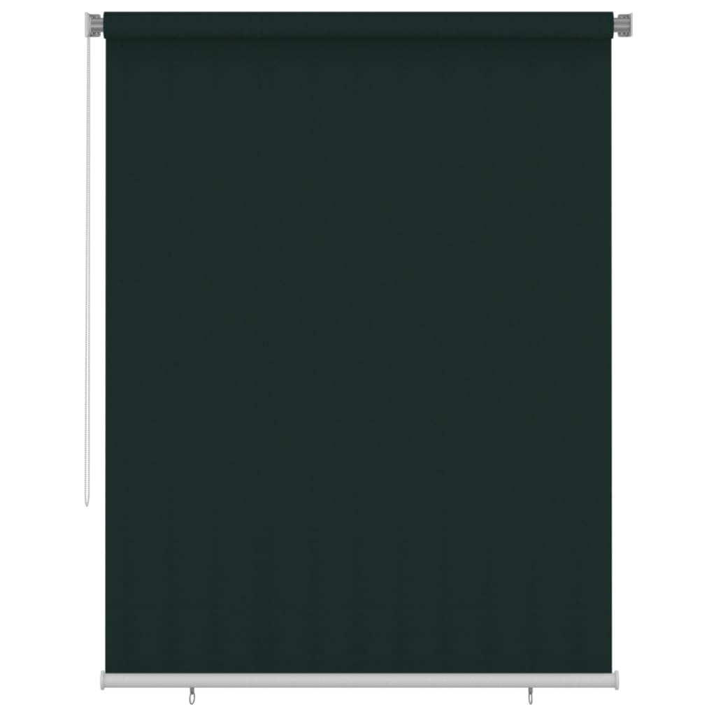 vidaXL sötétzöld kültéri HDPE roló 180 x 230 cm