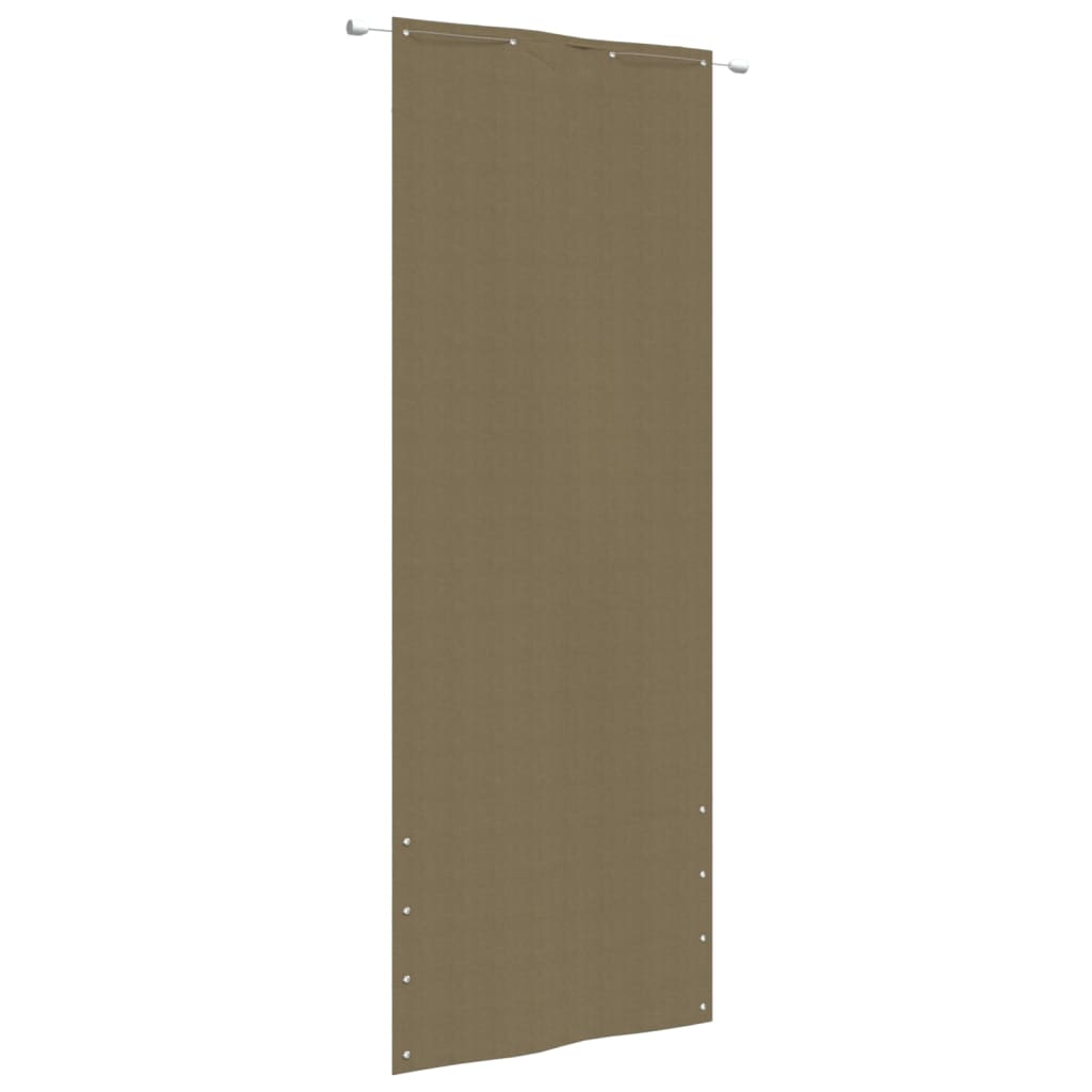vidaXL tópszínű oxford-szövet erkélyparaván 80 x 240 cm