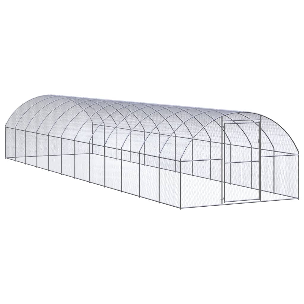 vidaXL kültéri horganyzott acél tyúkól 3 x12 x 2 m