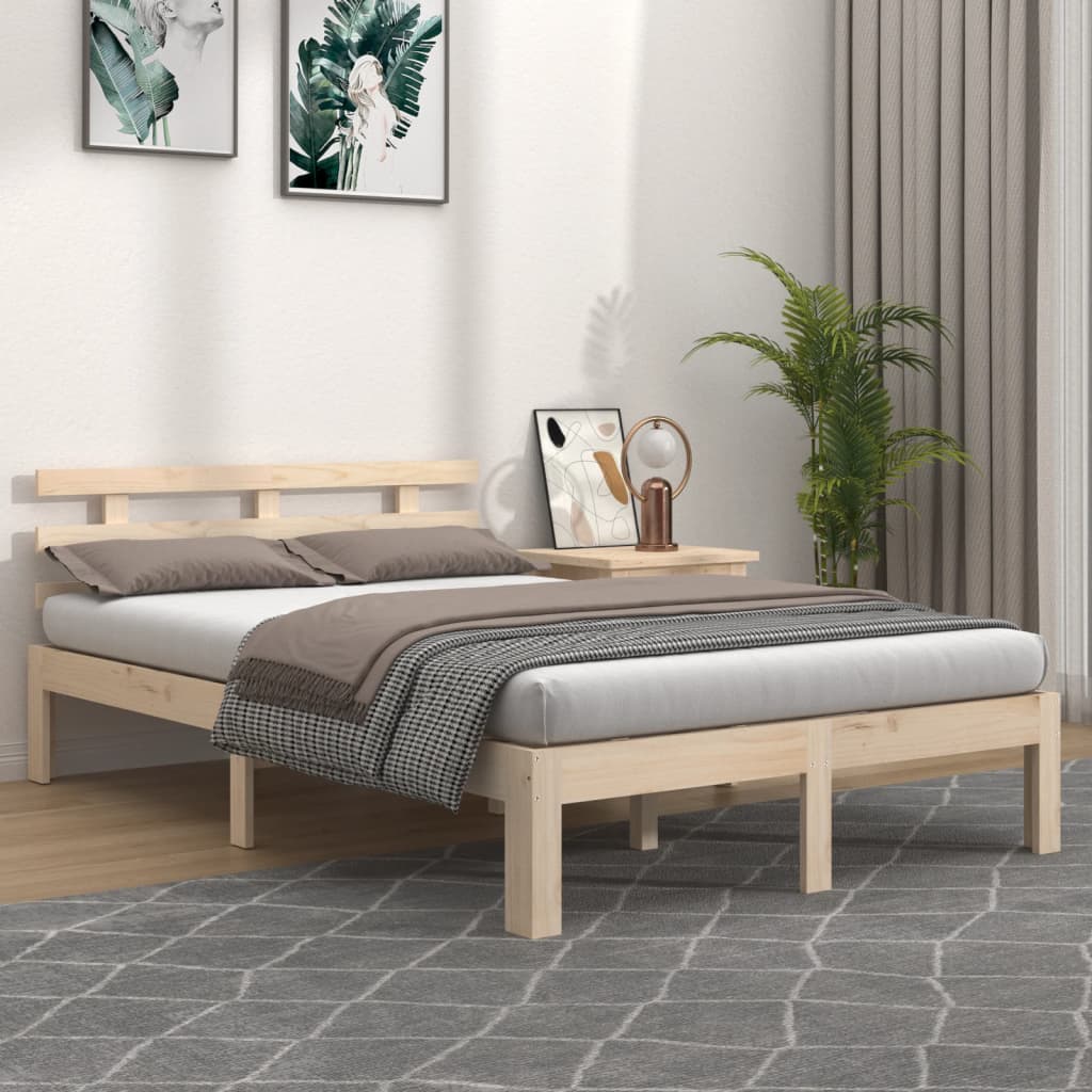 vidaXL tömör fa ágykeret 180x200 cm (6FT Super King)