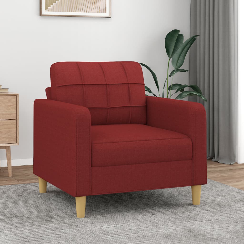 vidaXL bordó szövet kanapéfotel 60 cm