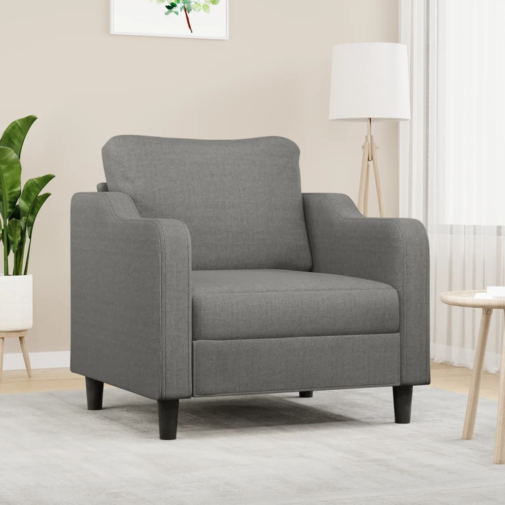 vidaXL sötétszürke szövet kanapéfotel 60 cm