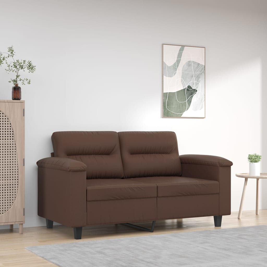 vidaXL 2 személyes barna műbőr kanapé 120 cm