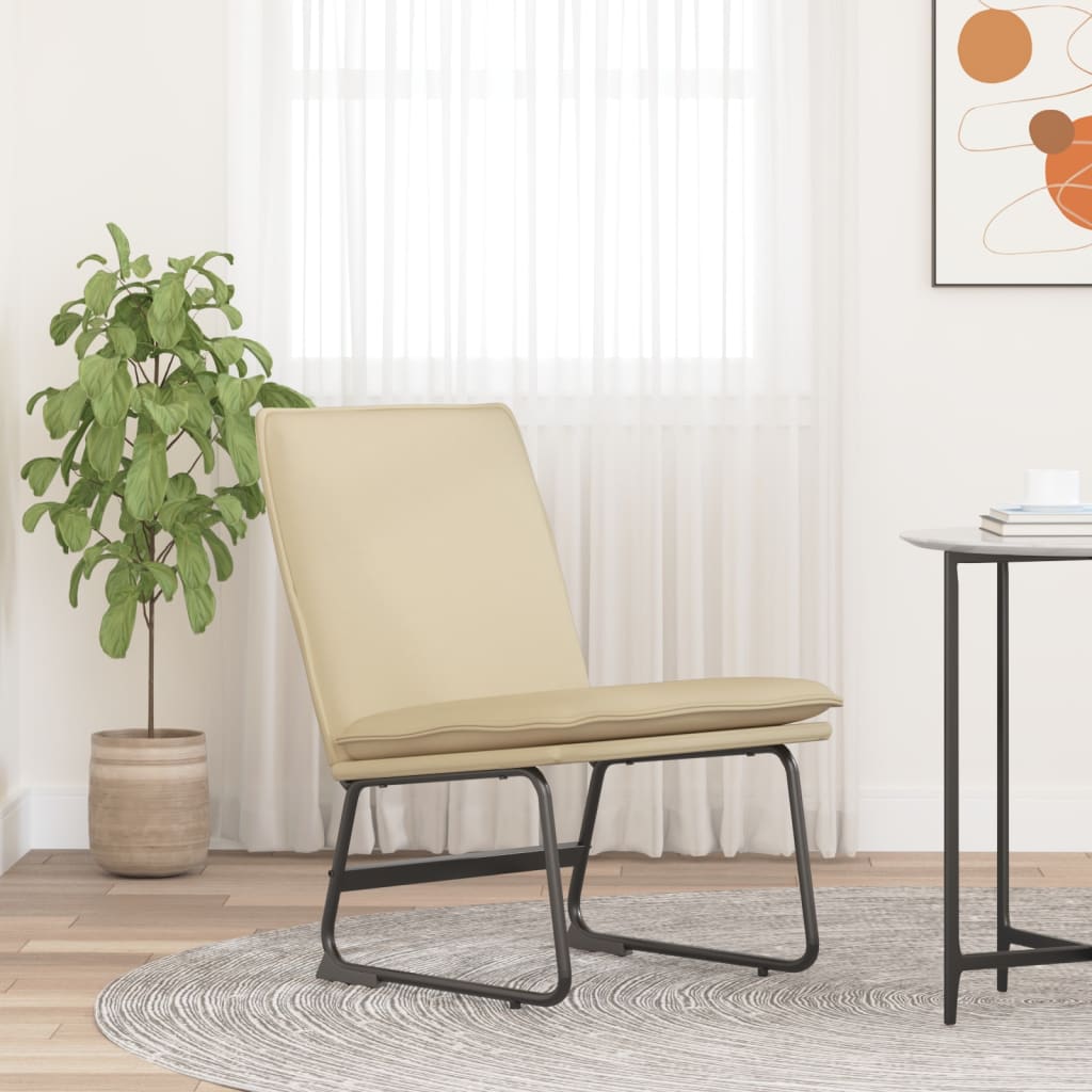vidaXL Krémszínű szövet pihenőszék 52 x 75 x 76 cm