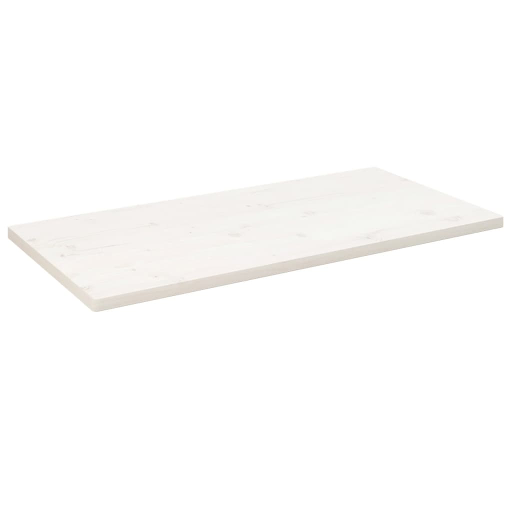 vidaXL fehér tömör fenyőfa téglalap alakú asztallap 110 x 55 x 2,5 cm