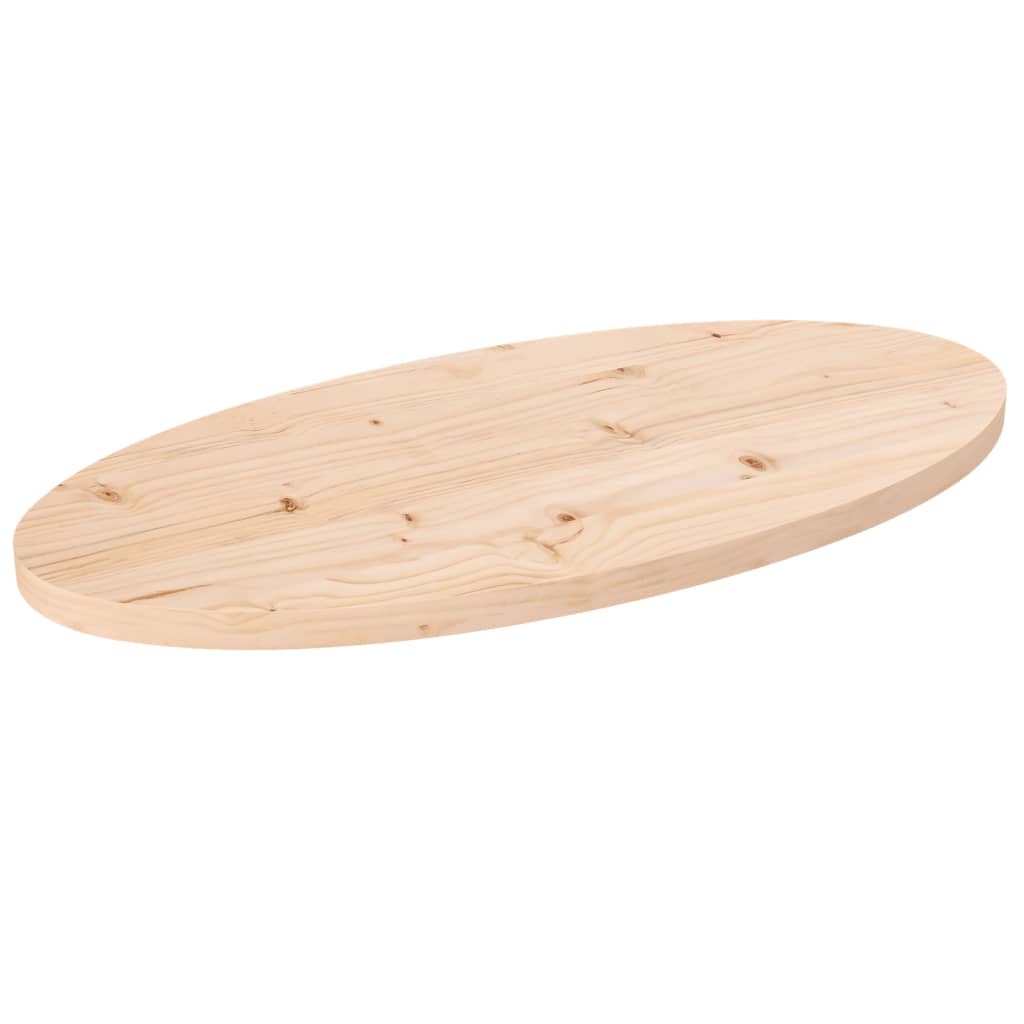 vidaXL tömör fenyőfa ovális asztallap 70 x 35 x 2,5 cm