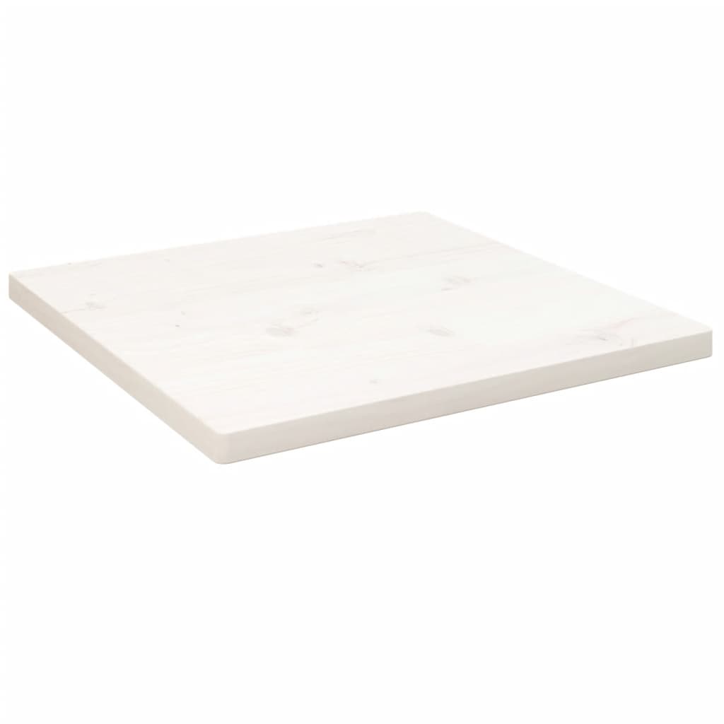 vidaXL fehér tömör fenyőfa ovális asztallap 50x50x2,5 cm