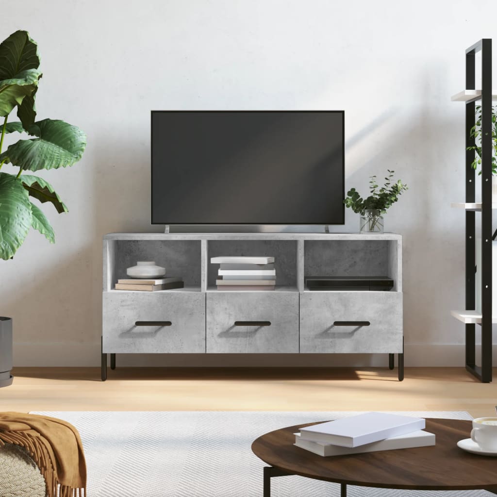 vidaXL betonszürke műfa TV-szekrény 102 x 36 x 50 cm